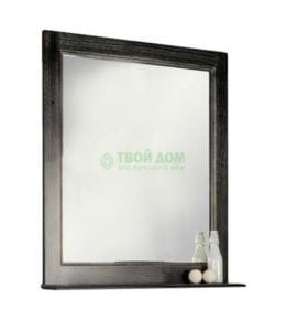 Зеркало в ванную комнату  Aquaton Жерона 85 Черное серебро